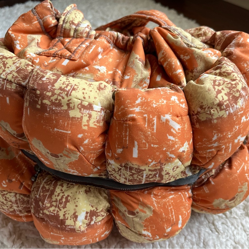Marithe Francois Girbaud Orange and Cream Tote